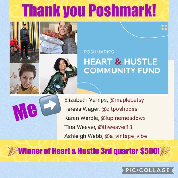 Heart & Hustle 3rd quarter winner - thank you poshmark - Picture 2 of 4